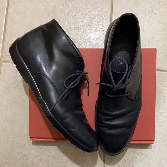 Tod's Other - Tods Black Leather Chukka Boots